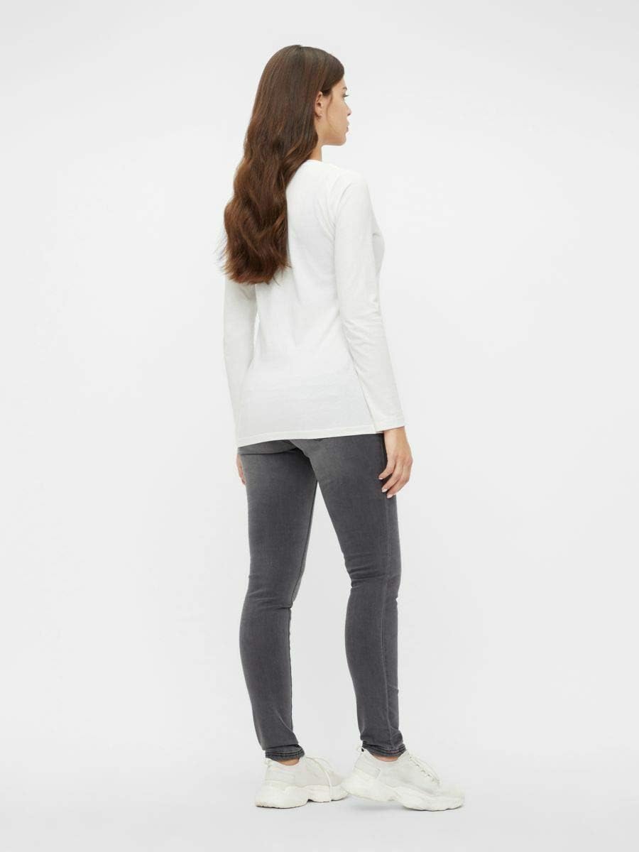 Thumbnail 3 de Mamalicious Mllola Slim Grey Jeans A. Noos Trouser – Fünf-Taschen, verstellbarer Bund