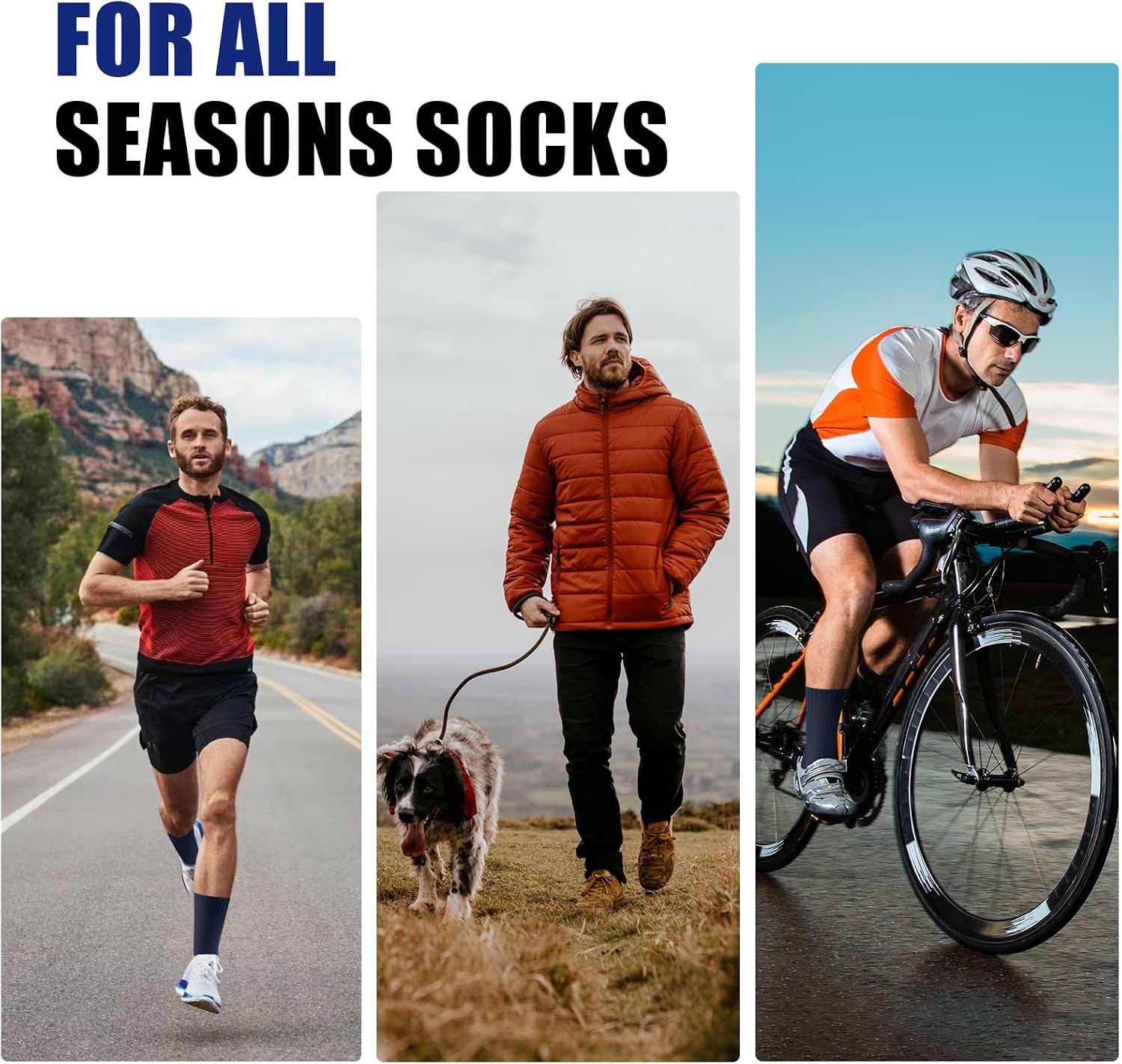 Thumbnail 1 de Cirorld Mens Socks 6 Pairs cushioned
