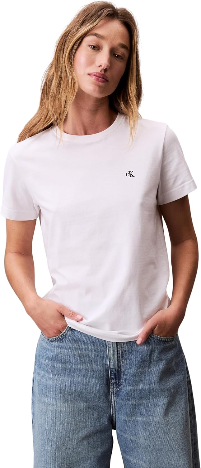 Thumbnail 6 de Calvin Klein Donna T‑Shirt Maniche Corte Archive Jersey Tee con Scollo Rotondo
