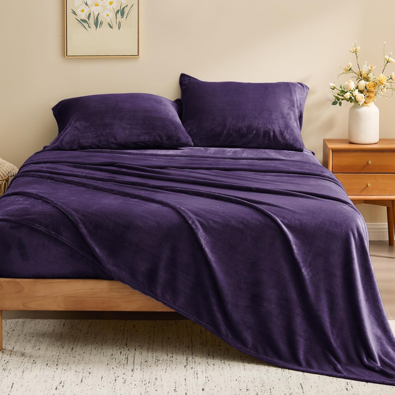 Detalle 2 de BEDELITE Flannel Sheet Set, California King