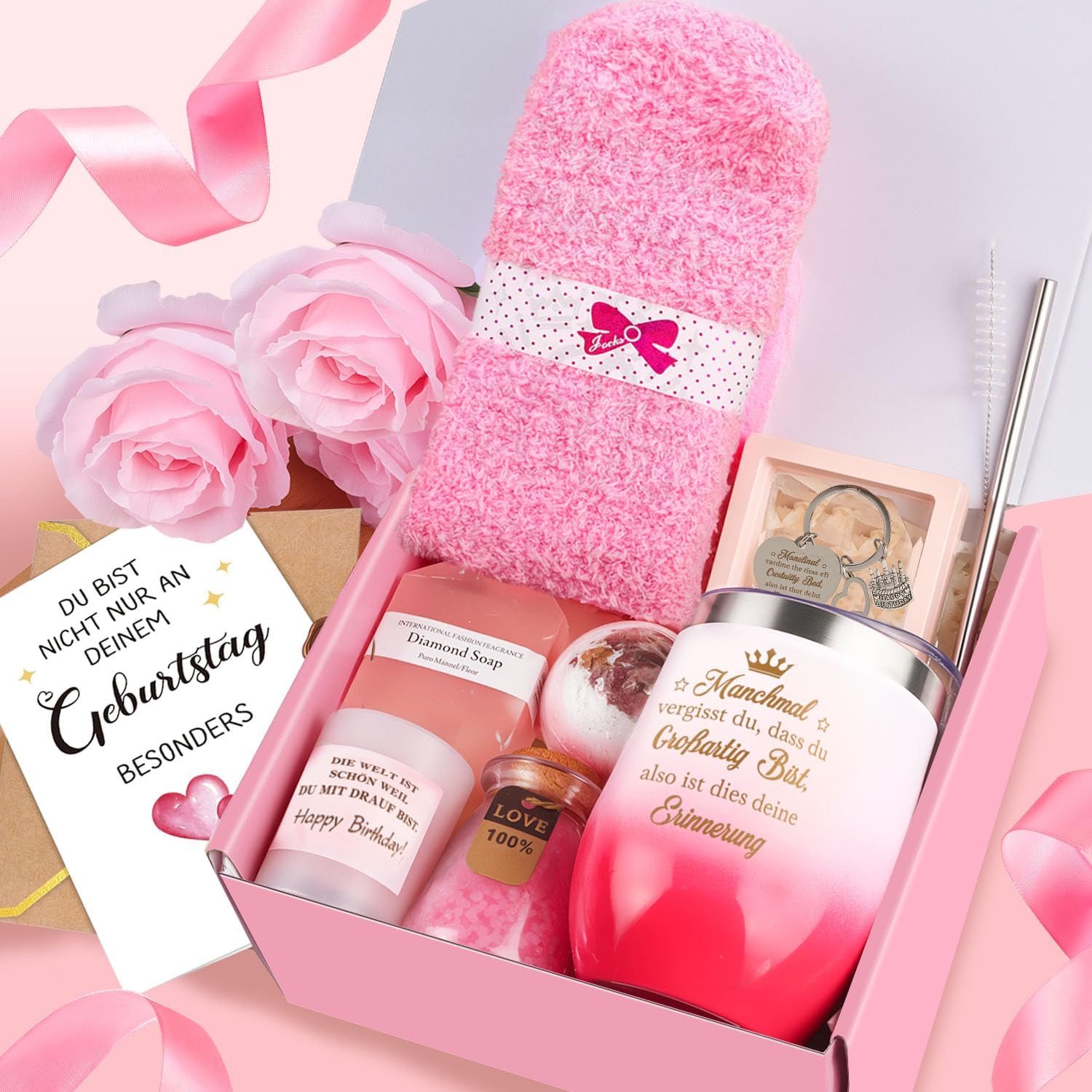 Detalle de Giftota Geburtstagsgeschenkset für Frauen – personalisierte Wellness-Überraschung