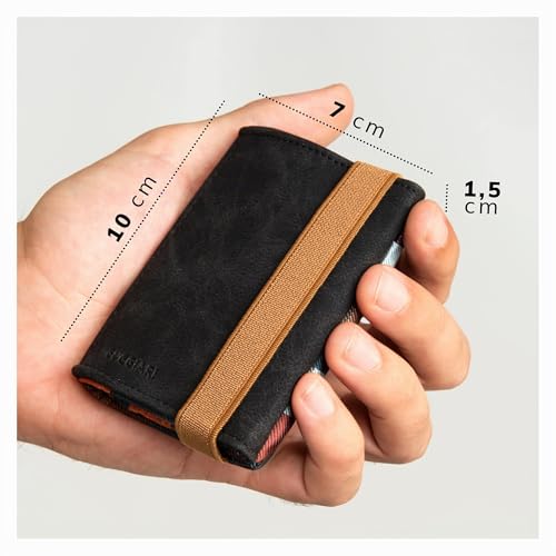 Detalle 2 de GUGGIARI Portafoglio Uomo in Pelle PU RFID – Slim, Nuovo Design con Portamonete e Tasca Esterna