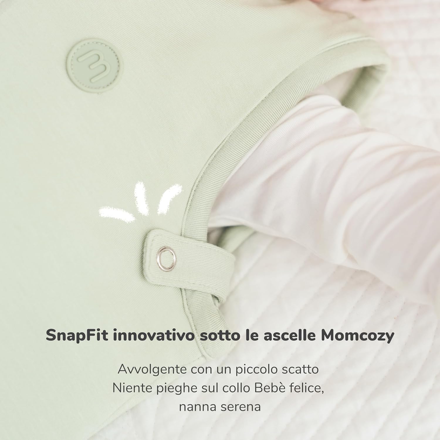 Thumbnail 2 de Momcozy Sacco Nanna per Bebè 1,5 TOG in Fibra di Bambù con SnapFit Regolabile