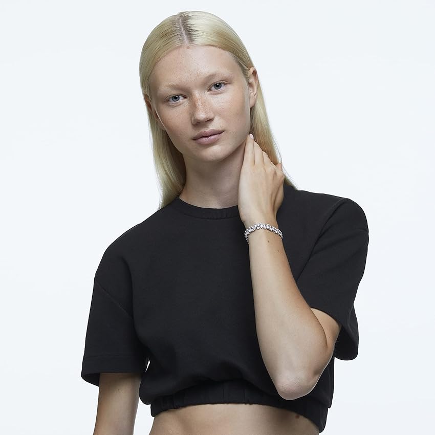 Thumbnail 3 de Swarovski Pulsera Tennis Millenia blanca Talla pera