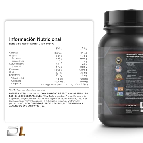 Thumbnail 6 de Whey Protein Caramelo 1kg de Healthy FUSION: proteína en polvo con colágeno, magnesio y aminoácidos para músculo y recuperación