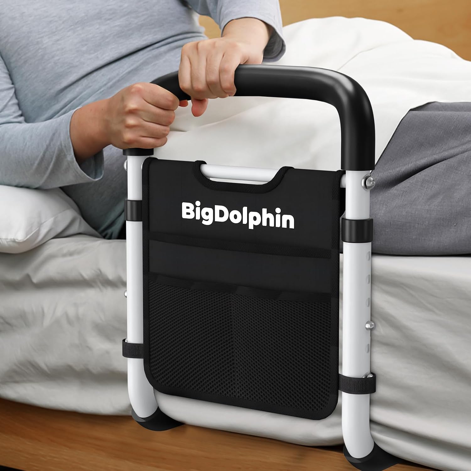 Detalle 2 de BigDolphin BS06 Bed Rail for Seniors, 350 lb Capacity, Adjustable Fit