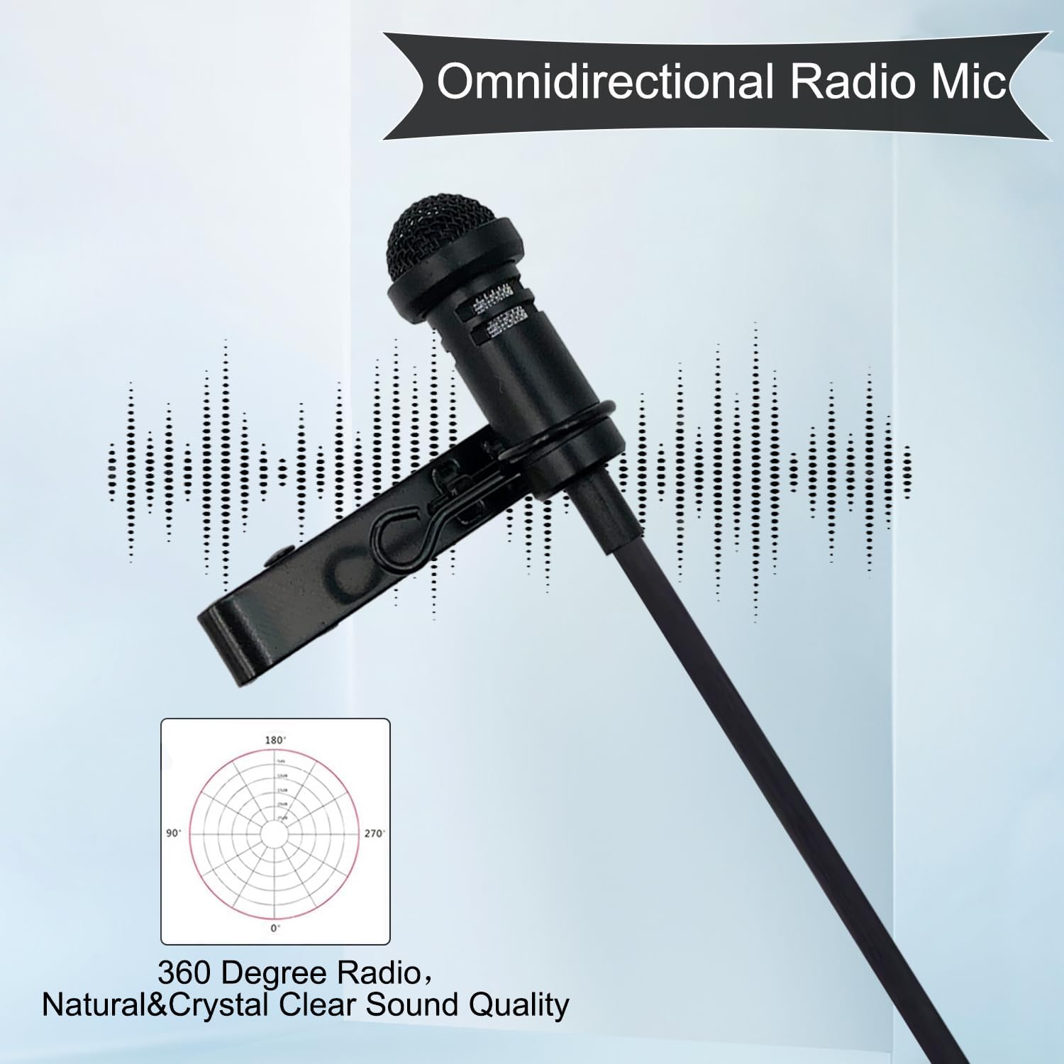 Thumbnail 4 de SPTSSWET 2-pack Lavalier Microphone for 3.5mm TRS wireless systems (omnidirectional wired clip-on)