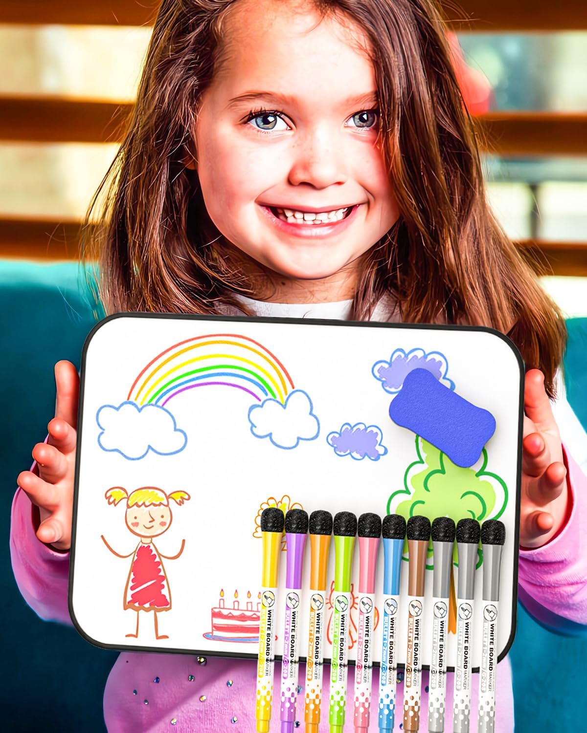 Thumbnail 4 de Nicpro 2 Pack A3 Magnetic Whiteboard 30x42cm
