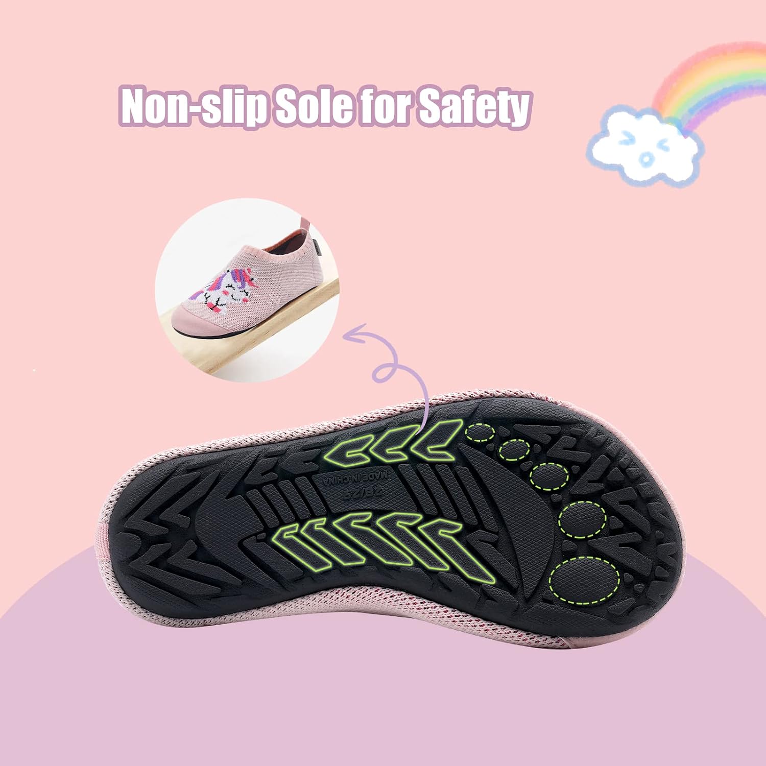 Thumbnail 3 de IceUnicorn Kinder-Hausschuhe: atmungsaktive, leichte Slipper mit rutschfester Sohle