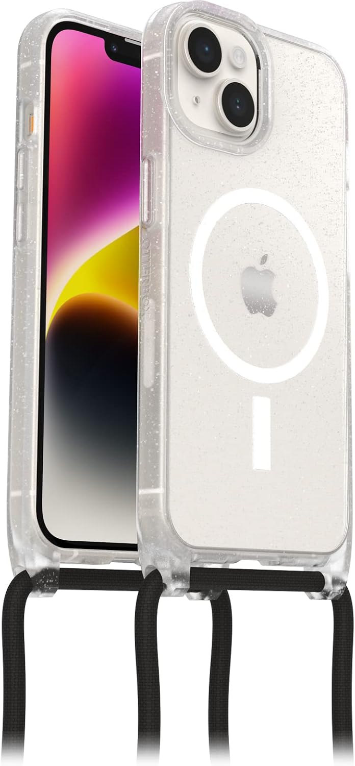 Detalle de OtterBox React Necklace avec MagSafe — Coque mince et collier réglable pour iPhone 17e/16e/14 (Stardust)