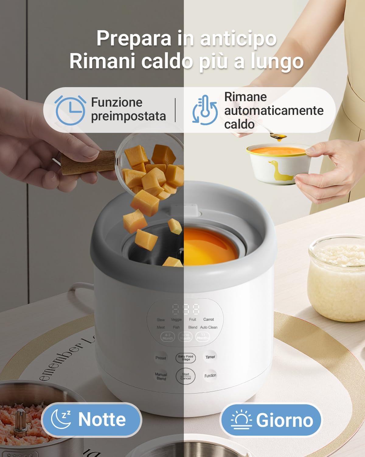 Thumbnail 4 de Bear NutriEase AllStage Omogeneizzatore 17x17x23,4 cm