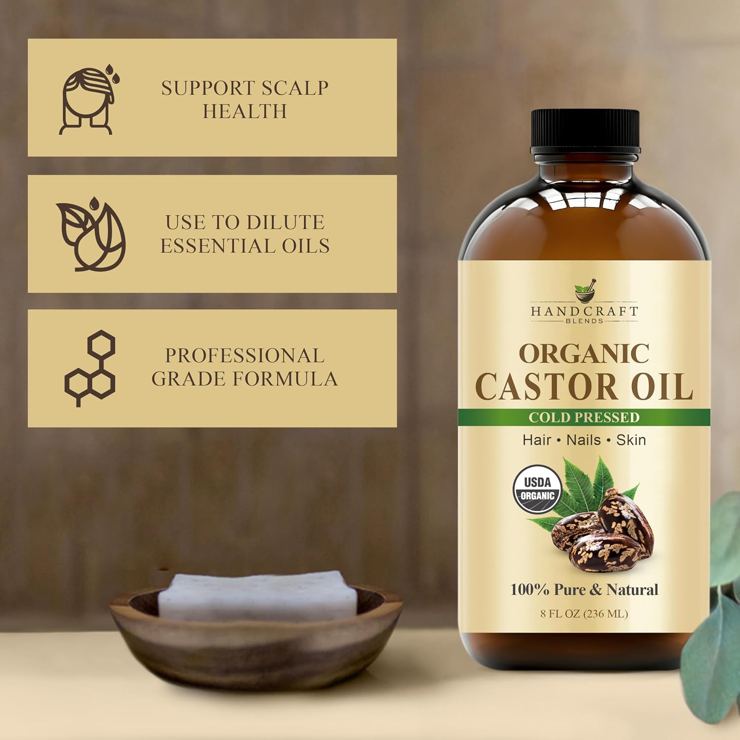Detalle 2 de Handcraft Blends Castor Oil 236 ml