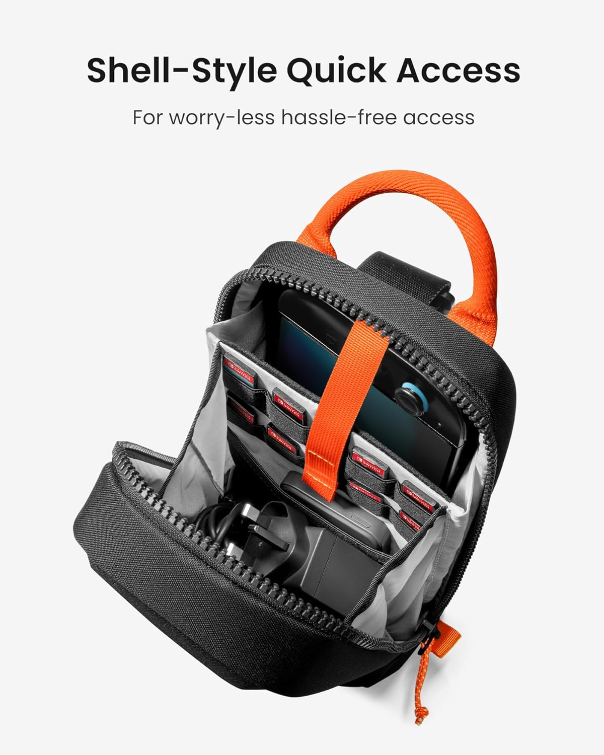 Thumbnail 2 de tomtoc Sling Crossbody Bag for Nintendo Switch 2 (2025) with 8 Game Card Slots, Black