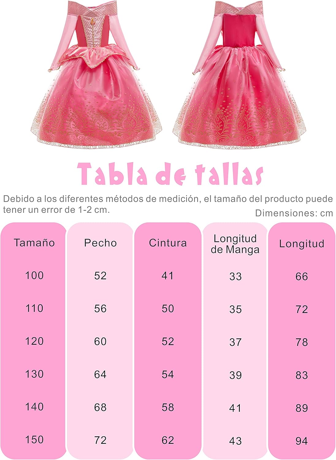 Thumbnail 1 de YOSICIL Disfraz Princesa Aurora 120