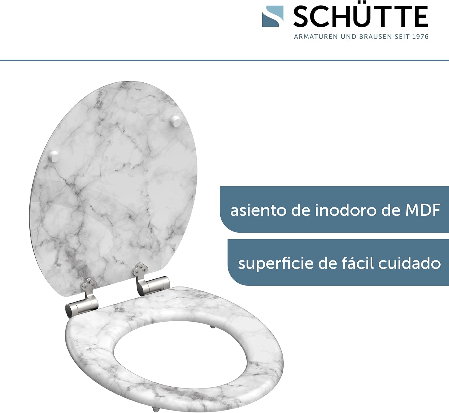 Thumbnail 4 de SCHÜTTE MARMOR STONE Asiento de inodoro con cierre suave 🛁