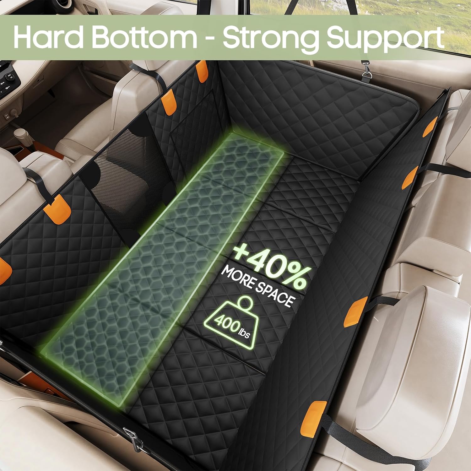 Detalle 2 de Smatto Dog Car Seat Cover, 400 lb Capacity