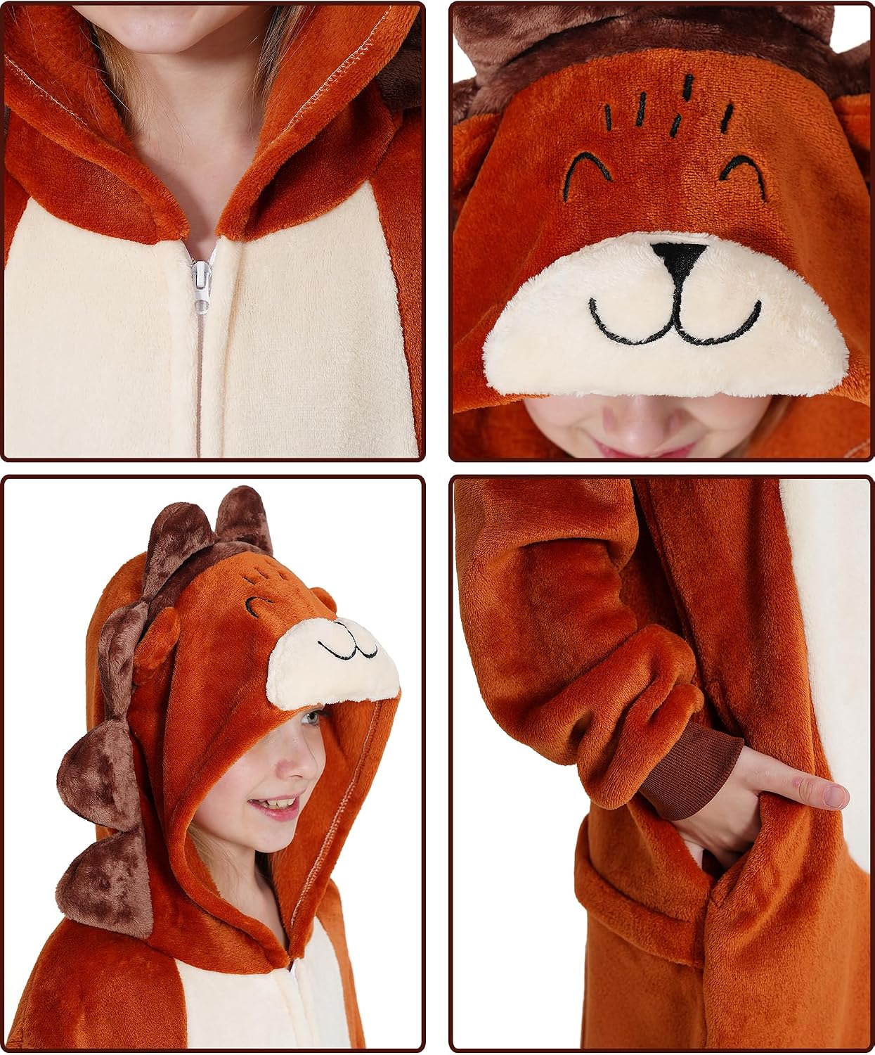 Detalle de Dxilm Kids Animal Onesie Costume, Flannel