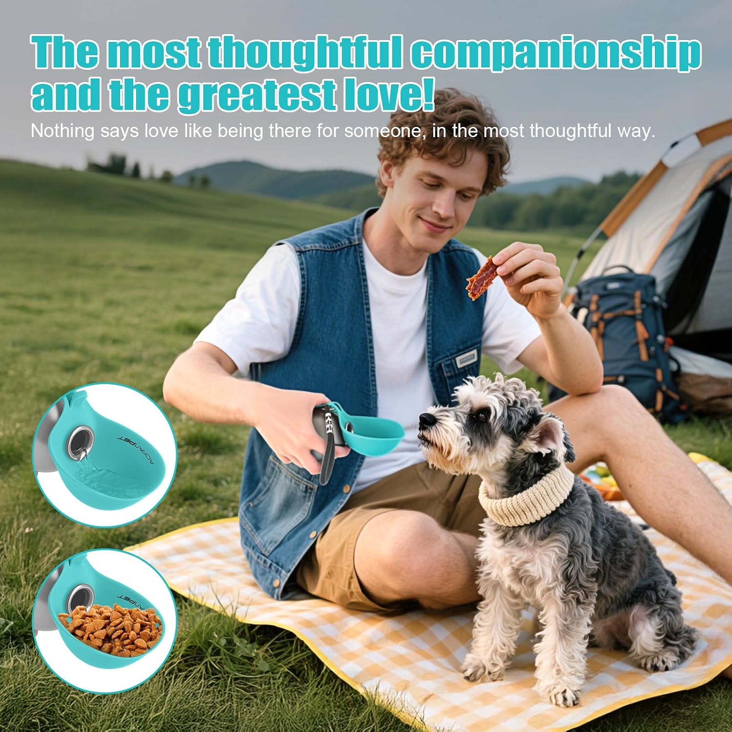 Detalle 1 de AOFANPET Portable Dog Water Bottle, 10 oz