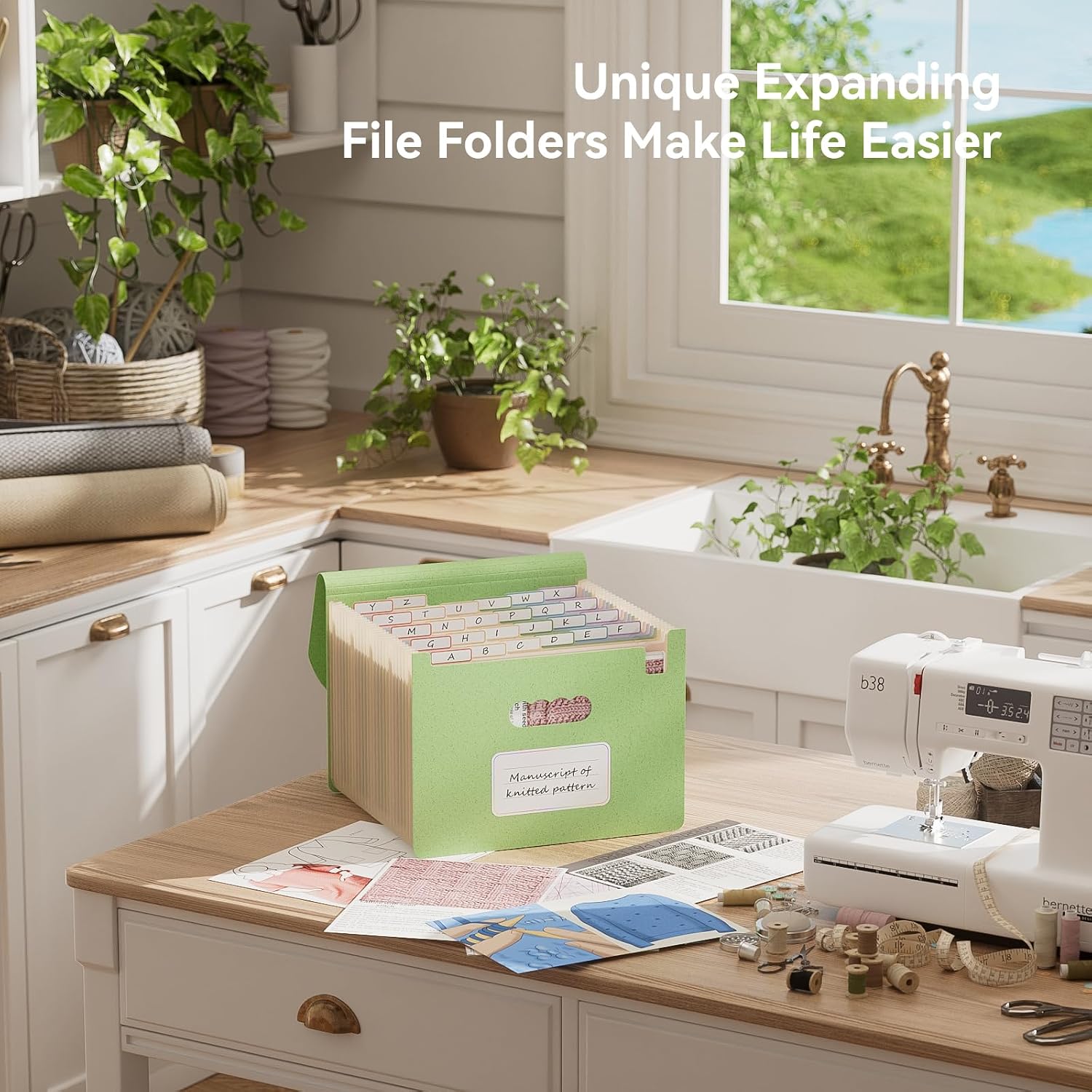 Detalle 2 de EcoStash Accordion File Organiser 26 pockets