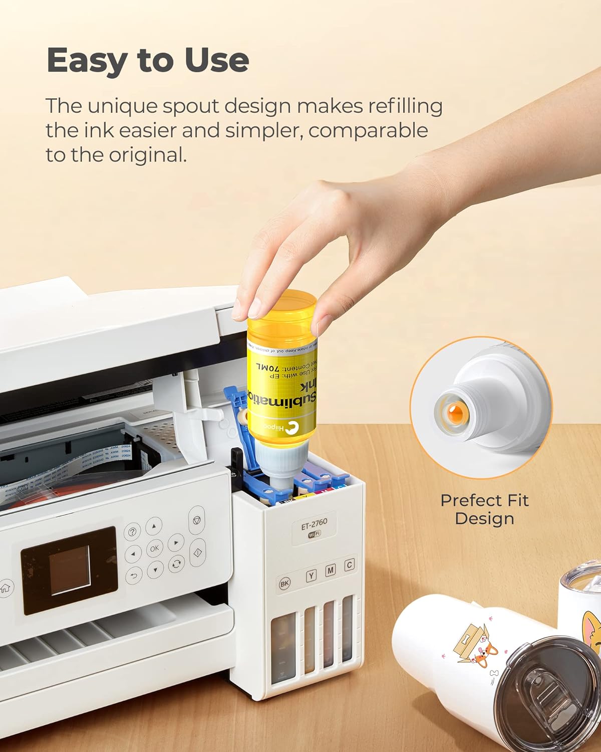 Thumbnail 2 de Hiipoo Sublimation Ink for ET2400 Printers ⚙️