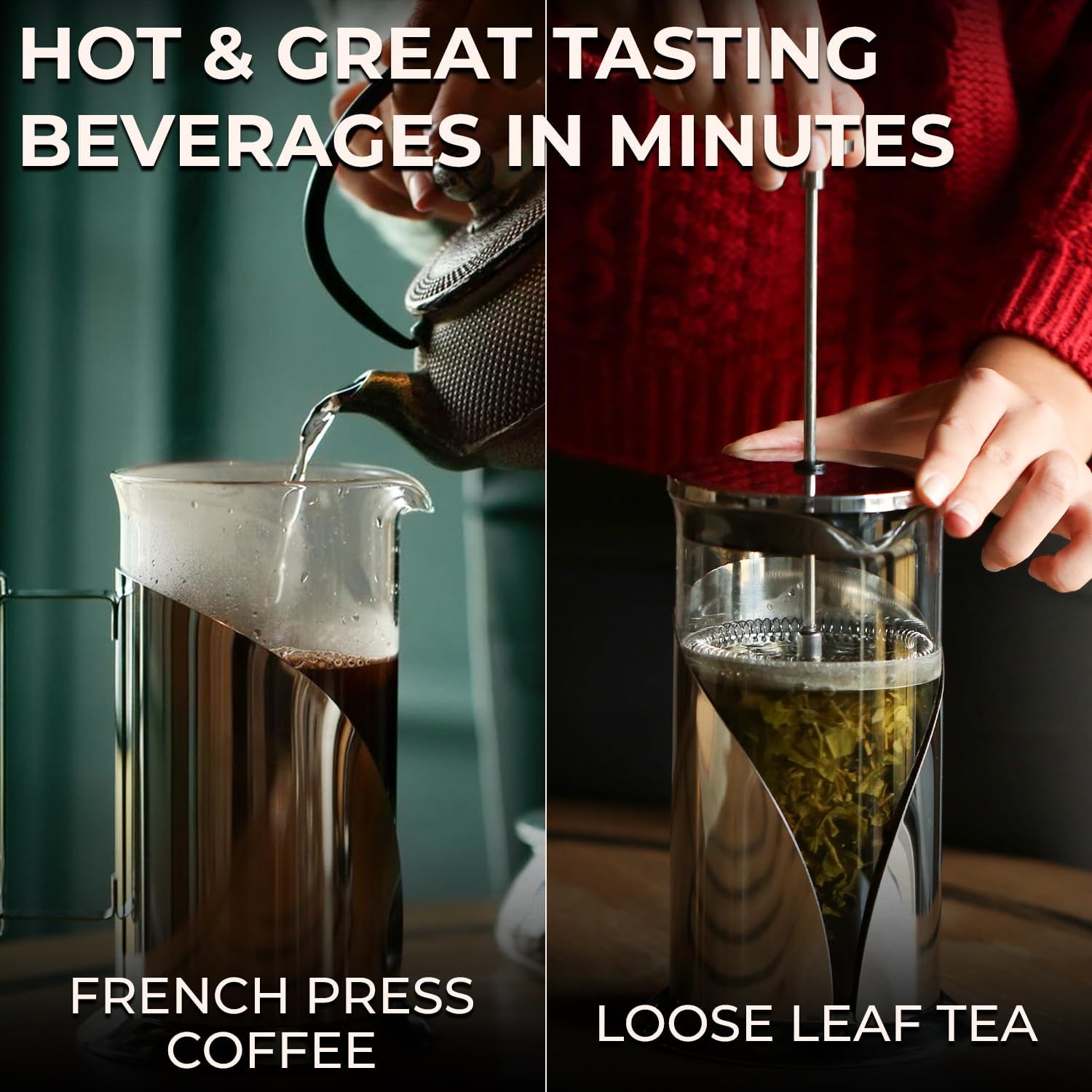 Thumbnail 6 de Cafe Du Chateau Stainless Steel French Press 34 oz