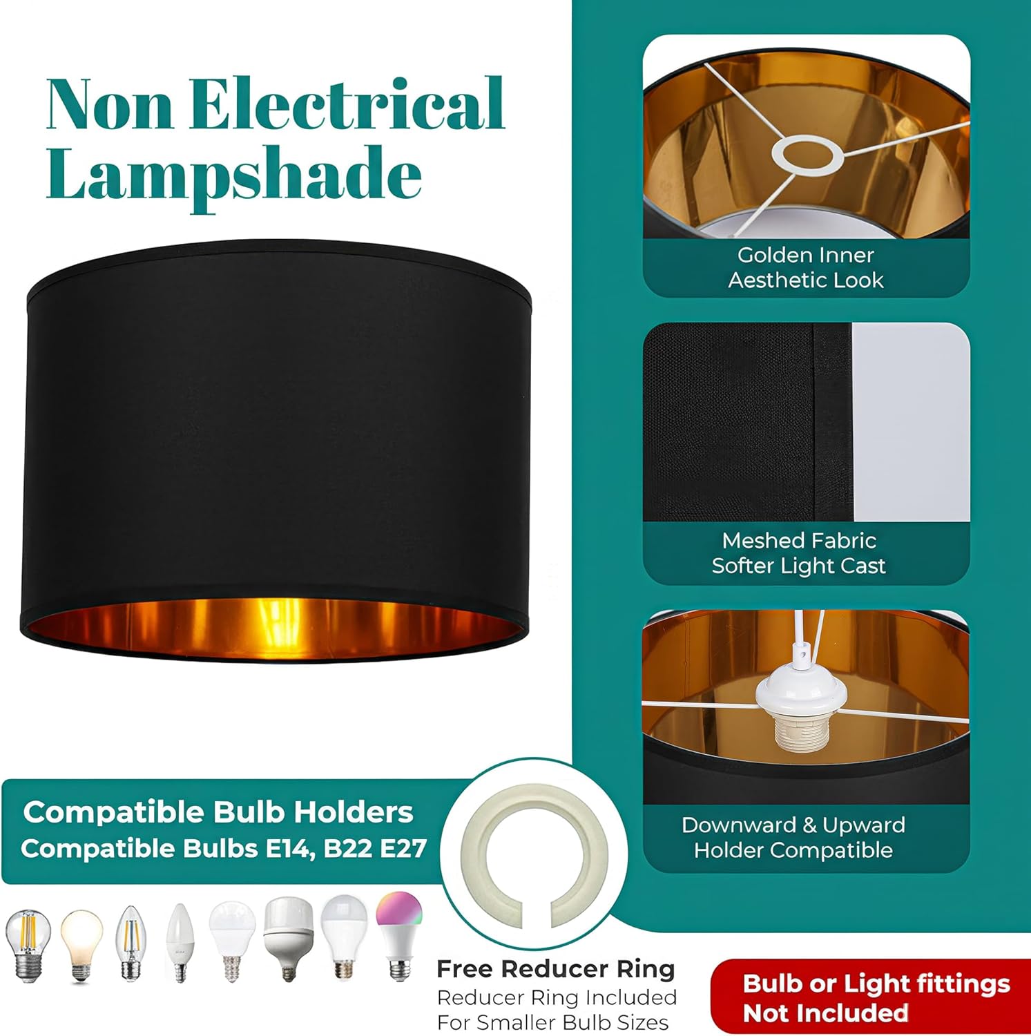 Detalle de Giggi GIGGI 8 inch fabric lamp shades