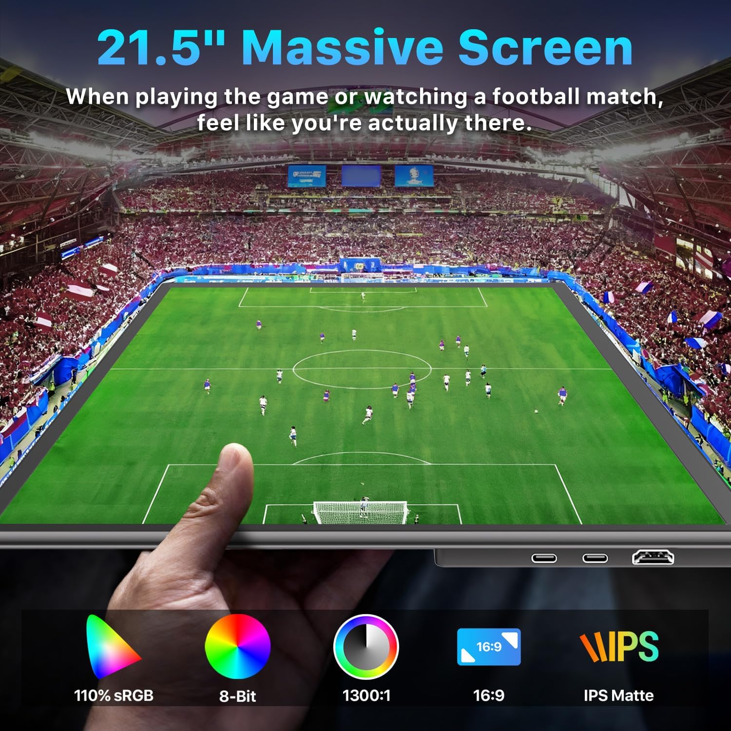 Thumbnail 2 de Upperizon 21.5-inch Portable Monitor 120Hz