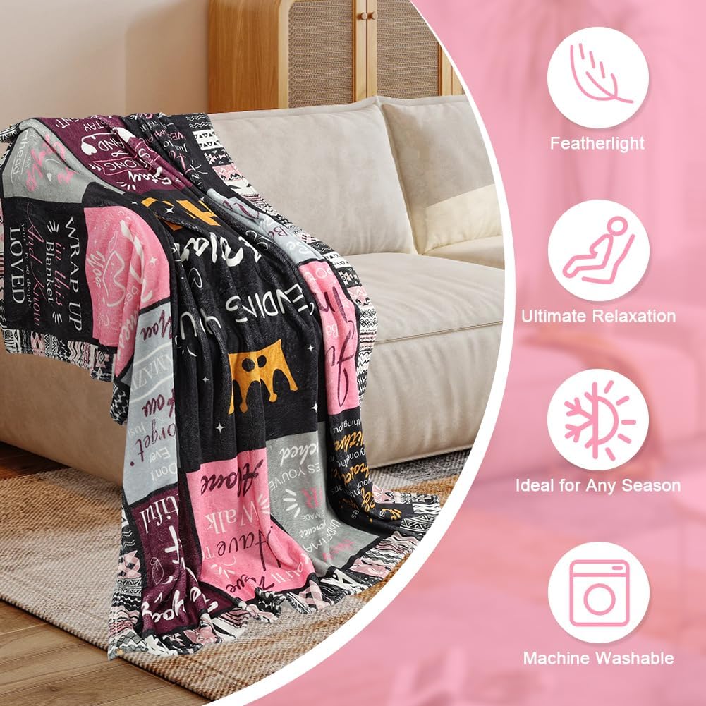 Detalle de Vicloon Flannel Blanket, 150 x 130 cm, Printed Cuddly Gift Blanket