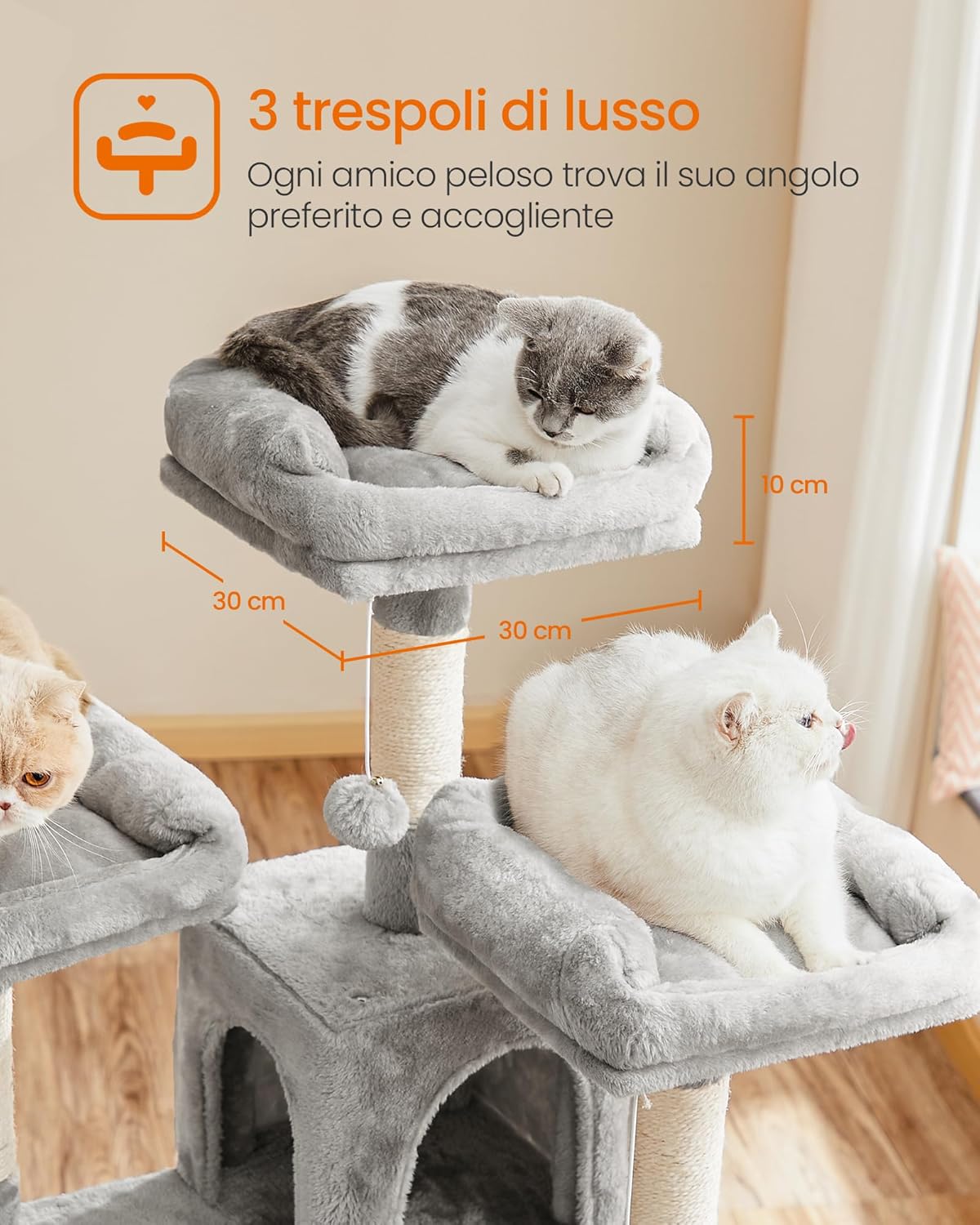 Detalle 2 de Feandrea Tiragraffi per Gatti XXL 162 cm