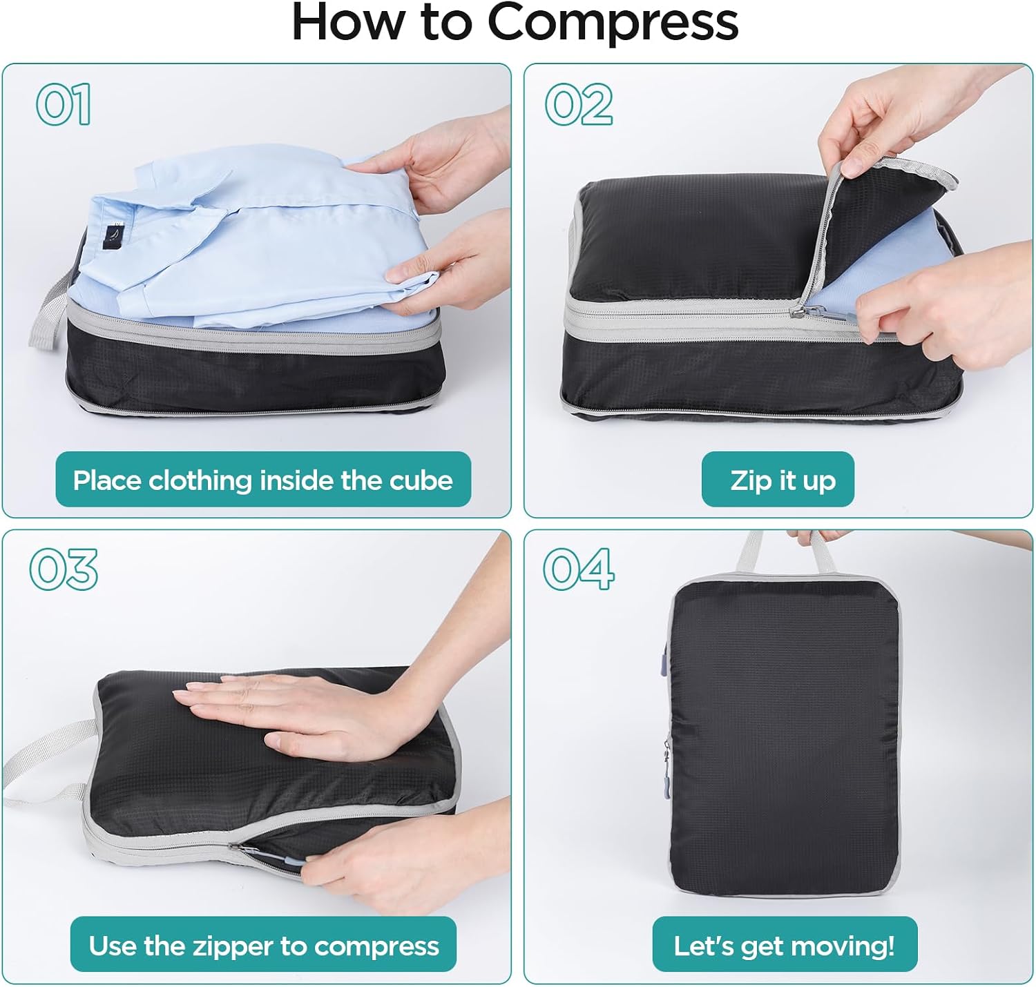 Thumbnail 3 de Cozary Packing Cubes Set 3 Pezzi
