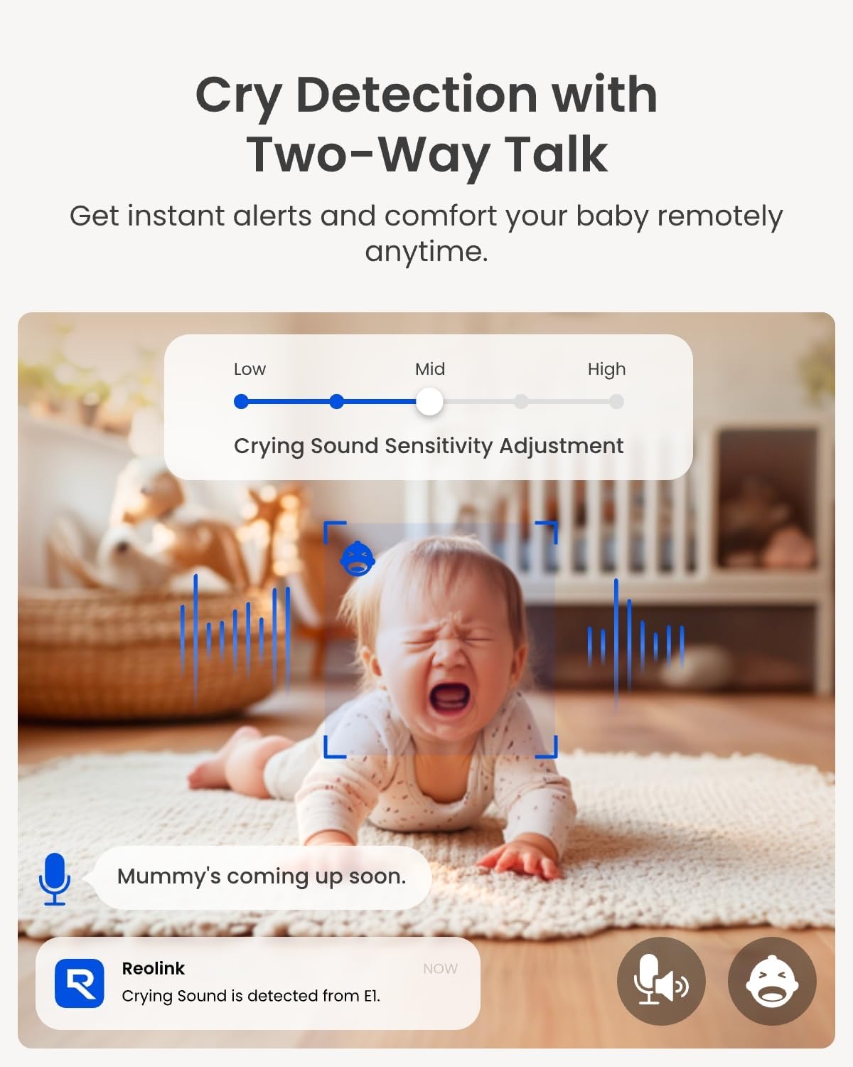 Thumbnail 2 de REOLINK E1-4MP (2 Pack) Indoor WiFi Cameras, 4MP Pan-Tilt, Night Vision