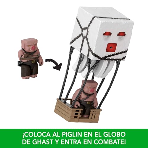 Thumbnail 5 de Mattel Minecraft Ghast de ataque con lanzador JFB69