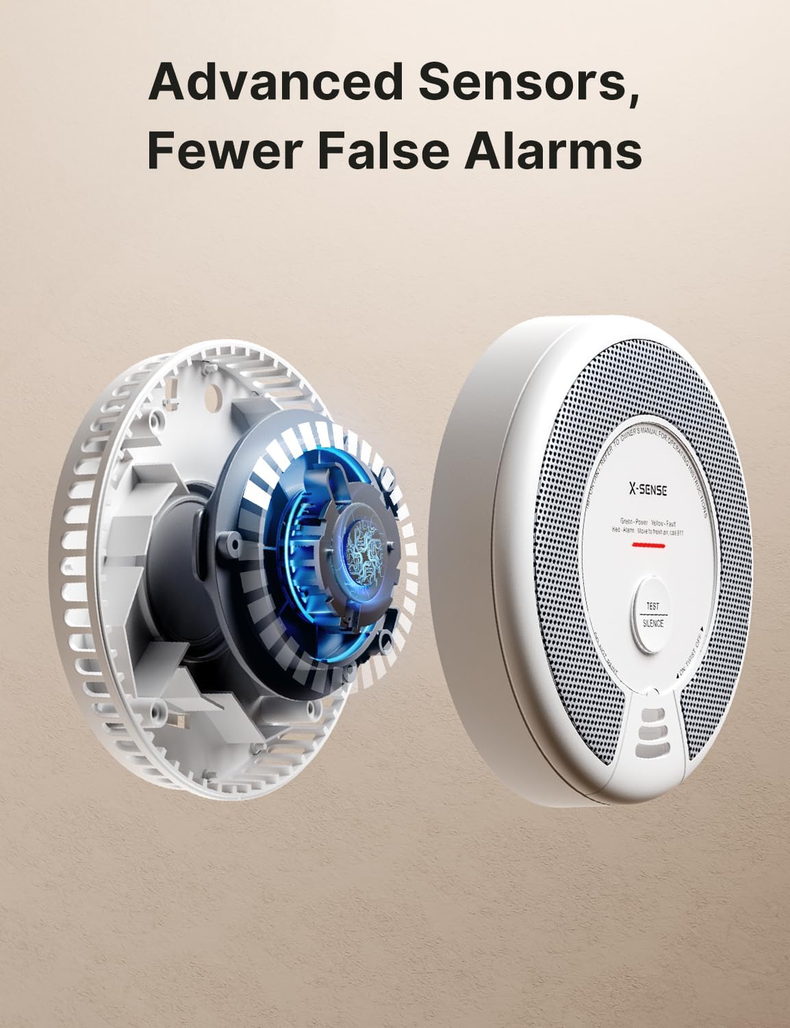 Thumbnail 5 de X-Sense SC06 5-Pack: 2-in-1 Smoke & Carbon Monoxide Alarm with 10-Year Sealed Battery