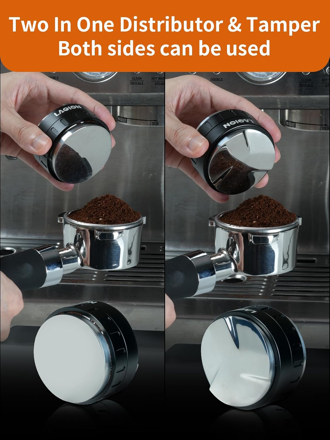 Detalle de LAOION Espresso Distributor and Tamper 53.3mm