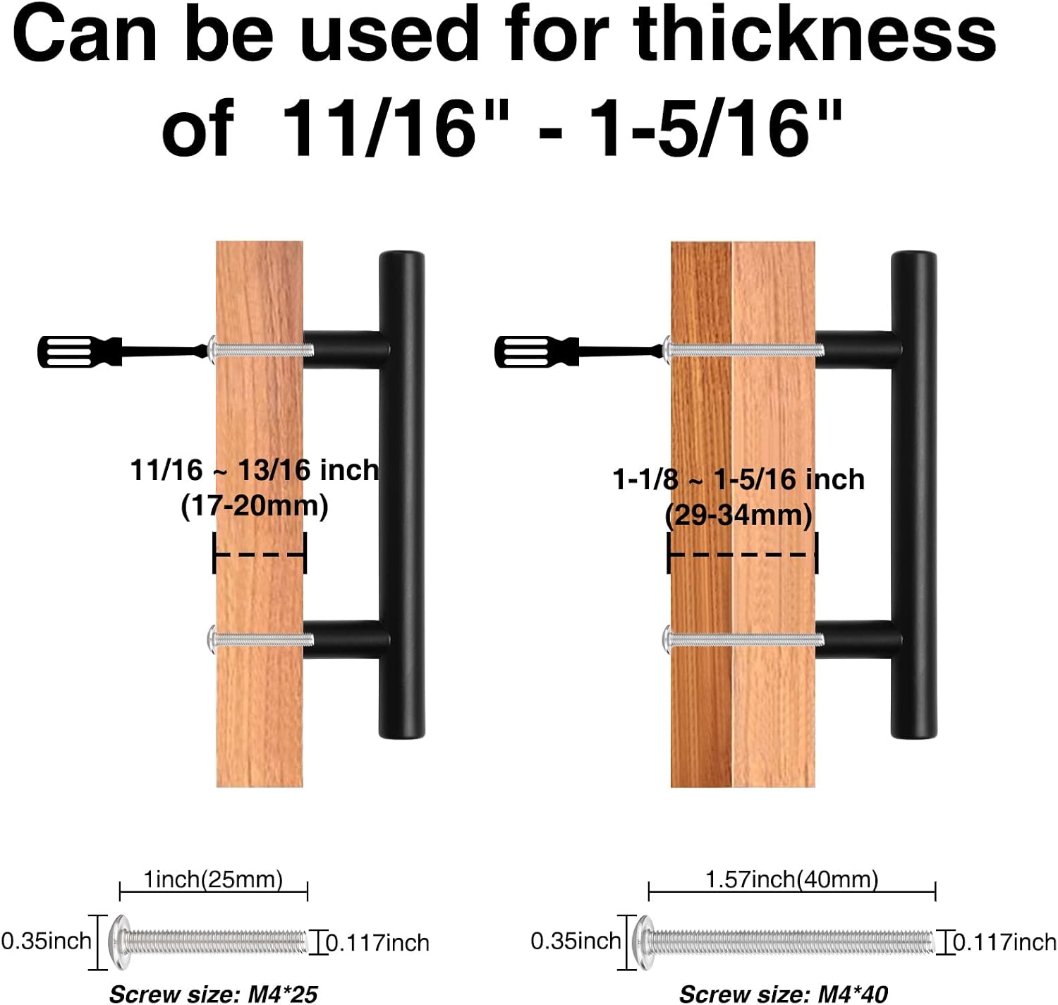 Thumbnail 6 de Estmoon Cabinet Pulls, 3-Inch Hole Spacing