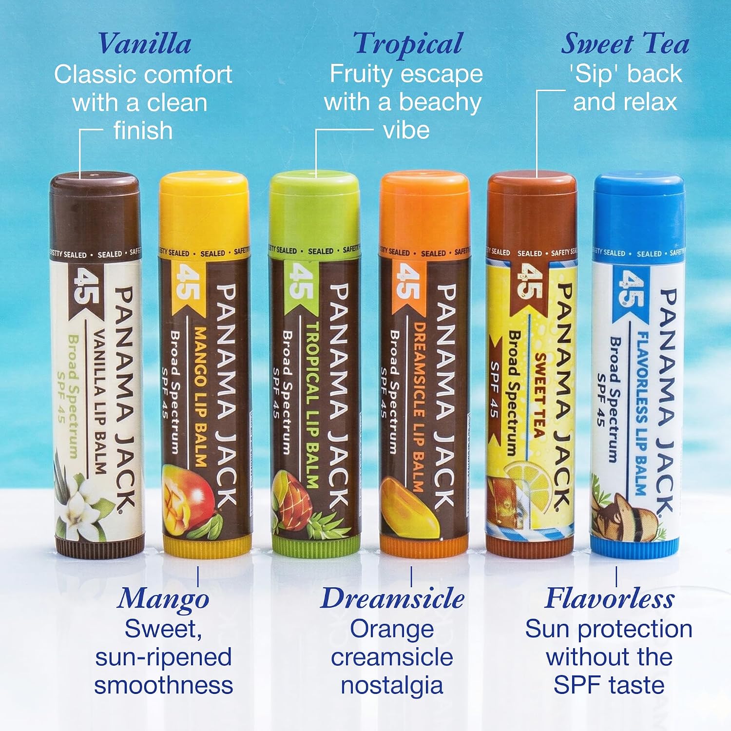 Thumbnail 6 de Panama Jack Sunscreen Lip Balm SPF 45 (Flavor Pack) — Broad Spectrum UVA/UVB Protection