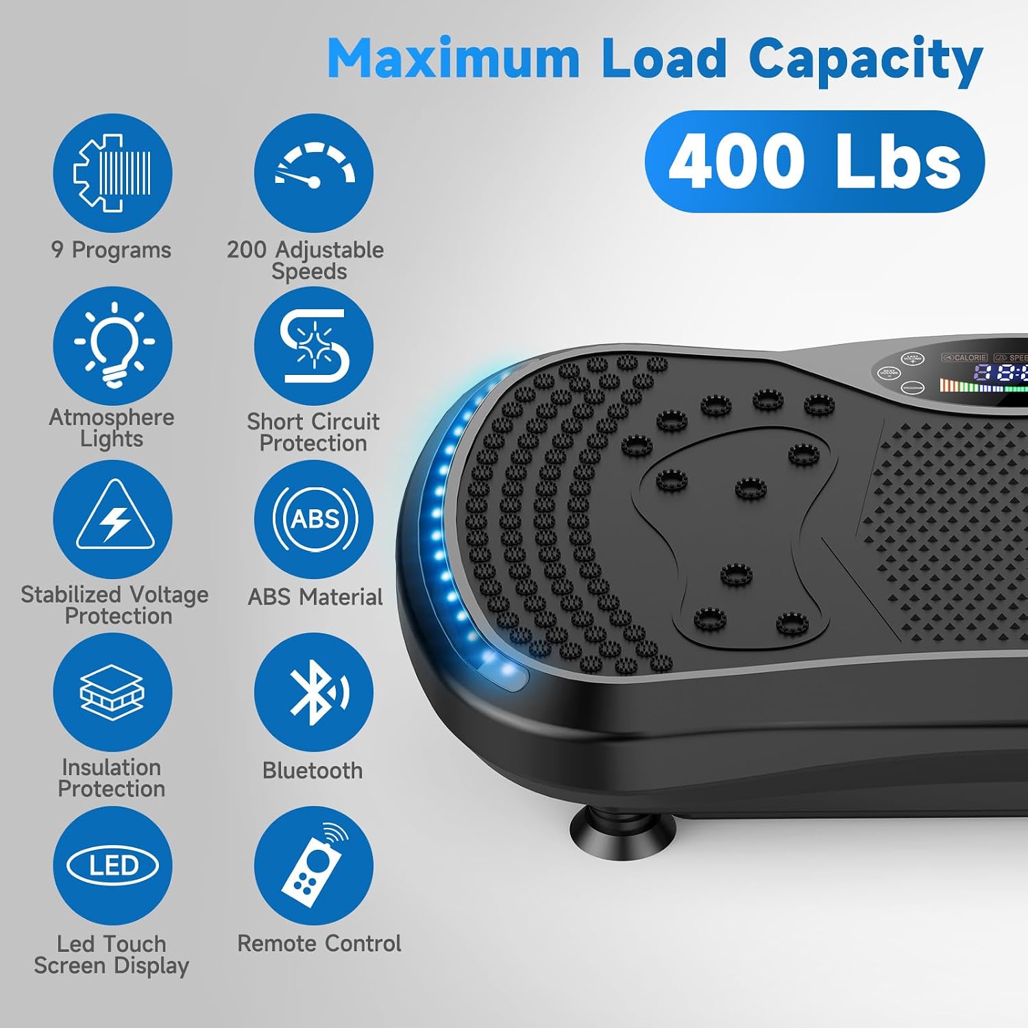 Detalle de Vibration Plate 400 lb for Home 🏋
