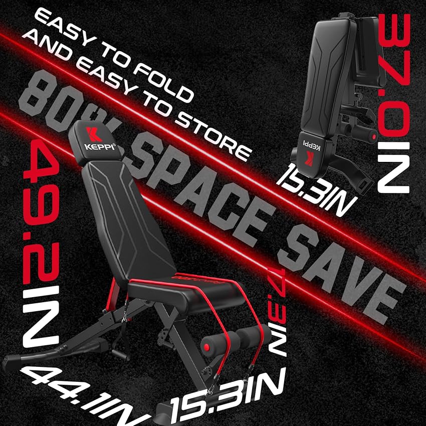 Thumbnail 6 de Keppi 900LB Weight Bench adjustable incline/decline 900 lb 🏋