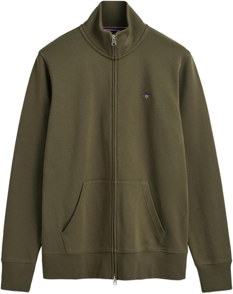 Thumbnail 5 de GANT Men’s Regular Shield Zip Sweatshirt (Grey) – everyday zip layer