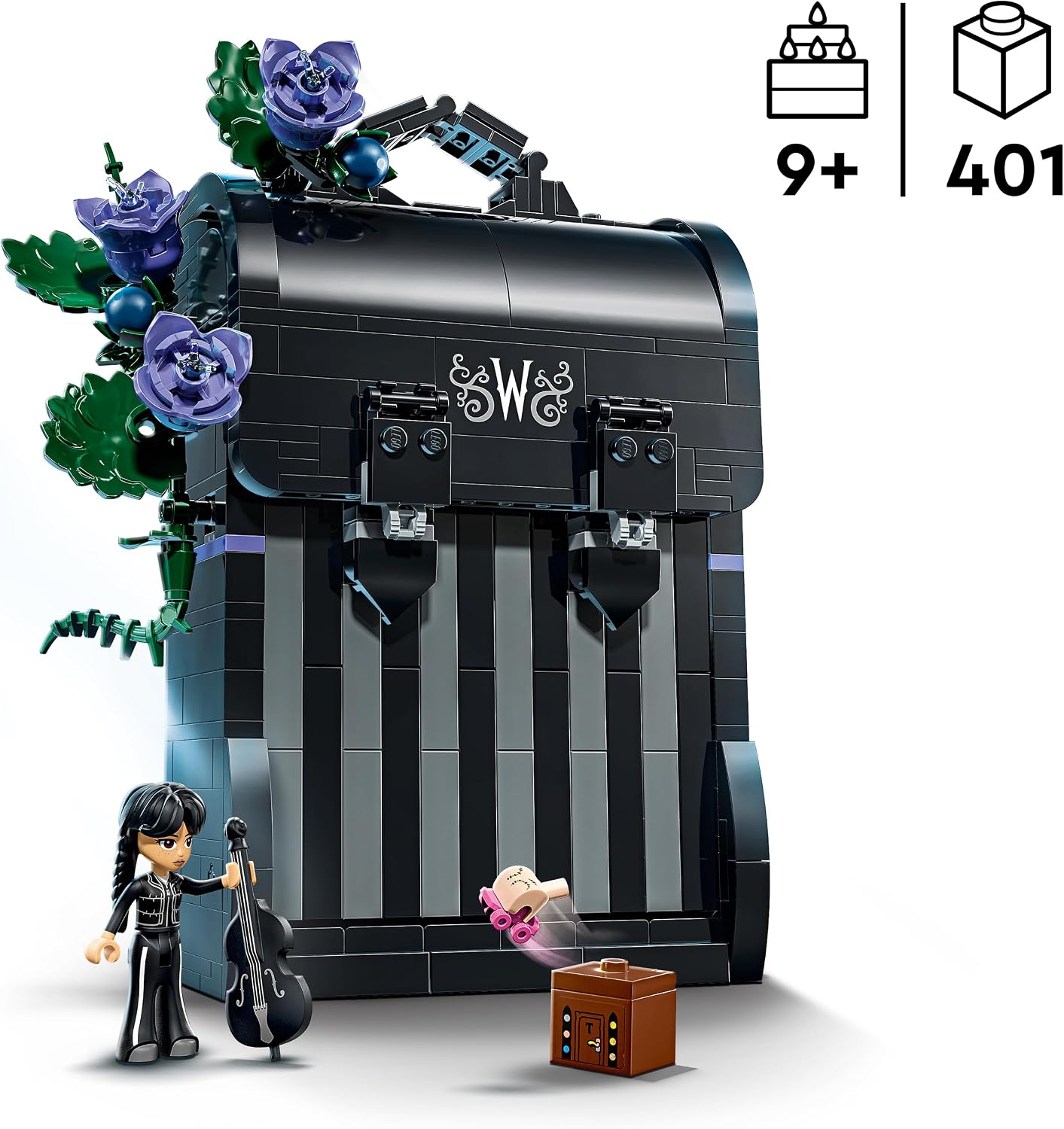 Thumbnail 1 de LEGO 76787 Wednesday-rugzak bouwset met 401 onderdelen en opbergvakken