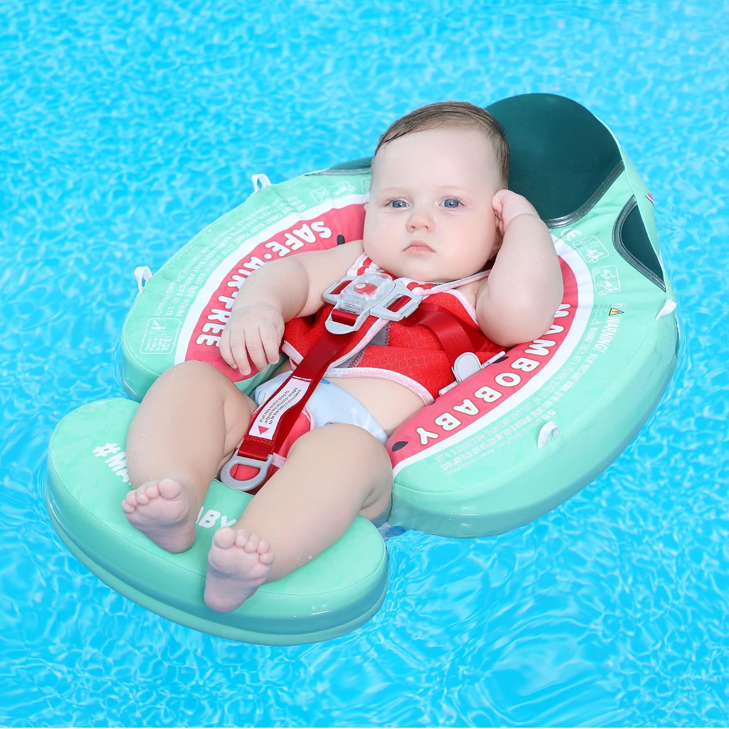 Thumbnail 6 de Mambobaby Float Add Tail Baby Swim Float with Canopy (Watermelon)