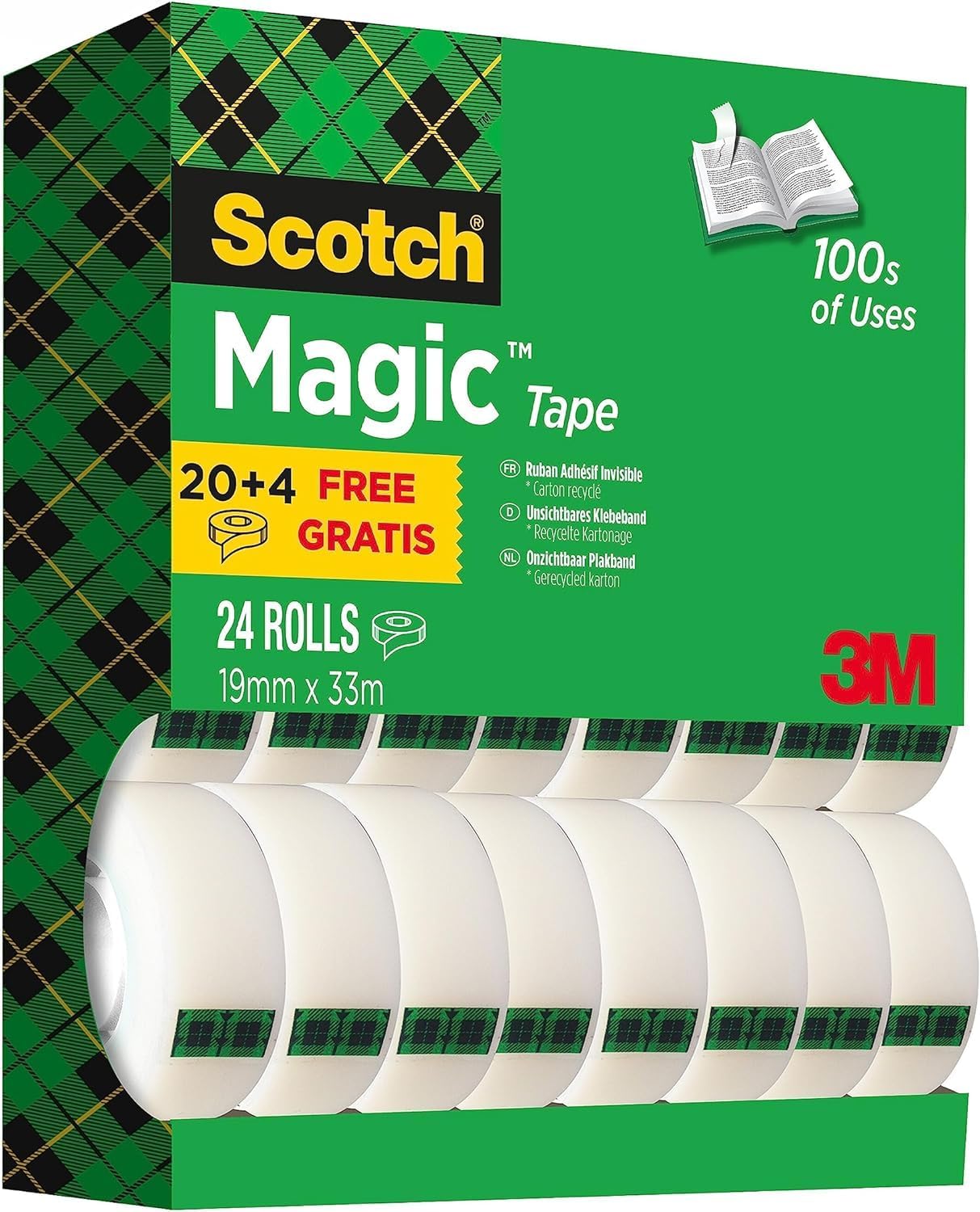 Scotch Box Lock 48 mm x 50 m 3 rollos
