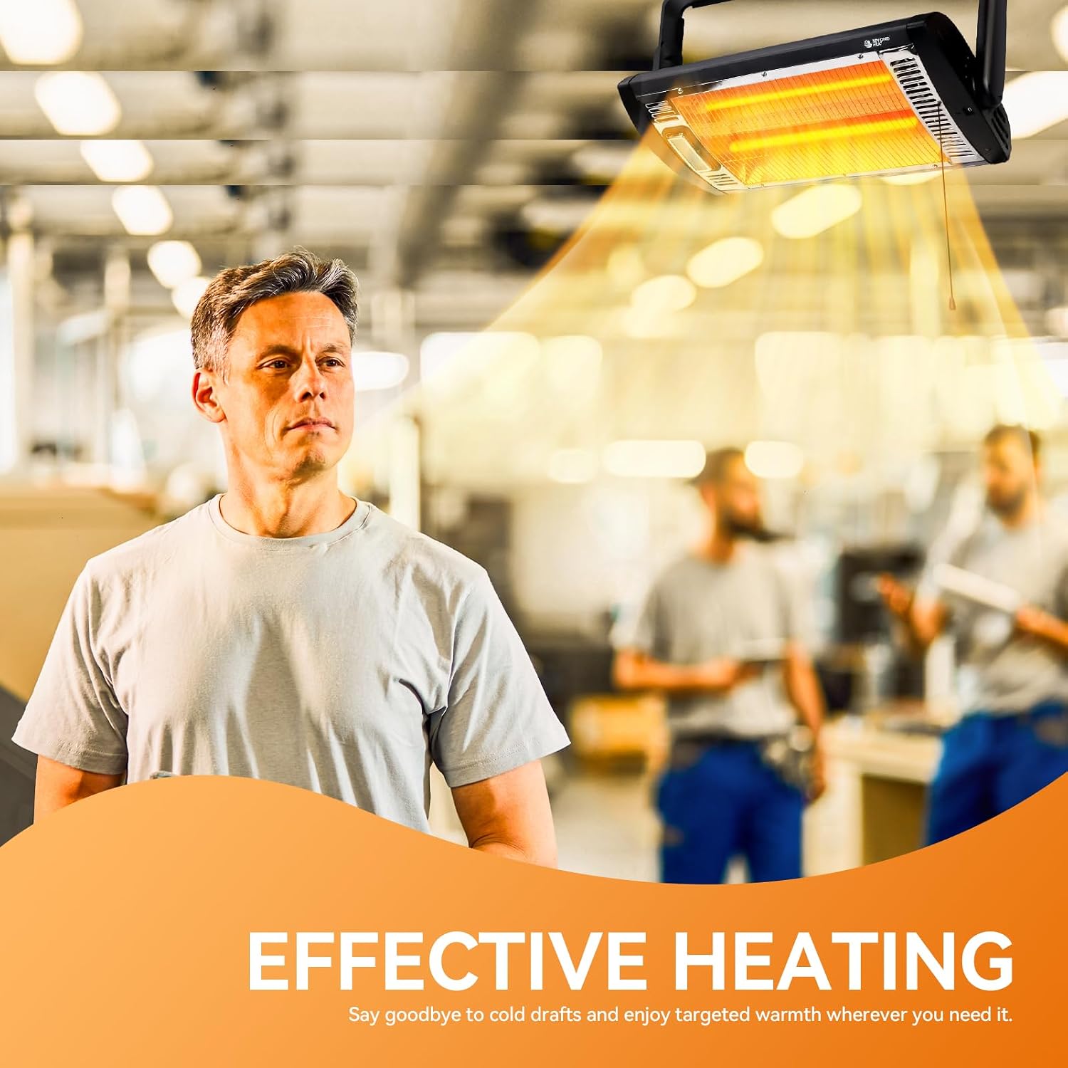 Thumbnail 6 de BEYOND HEAT UHQTV5M Ceiling-Mount Garage Heaters, 2-Pack, 750W/1500W