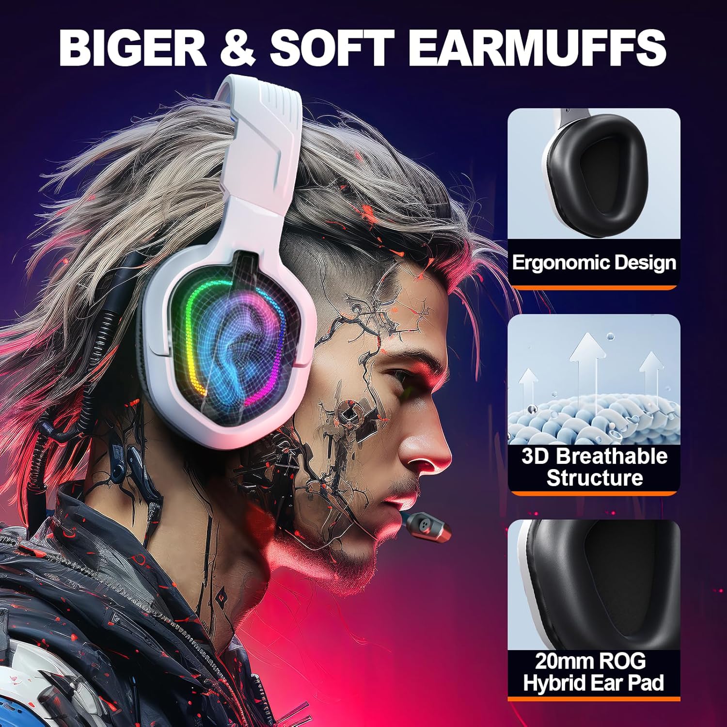 Thumbnail 1 de Krysenix PG2 Gaming Headset for PS4 & PC