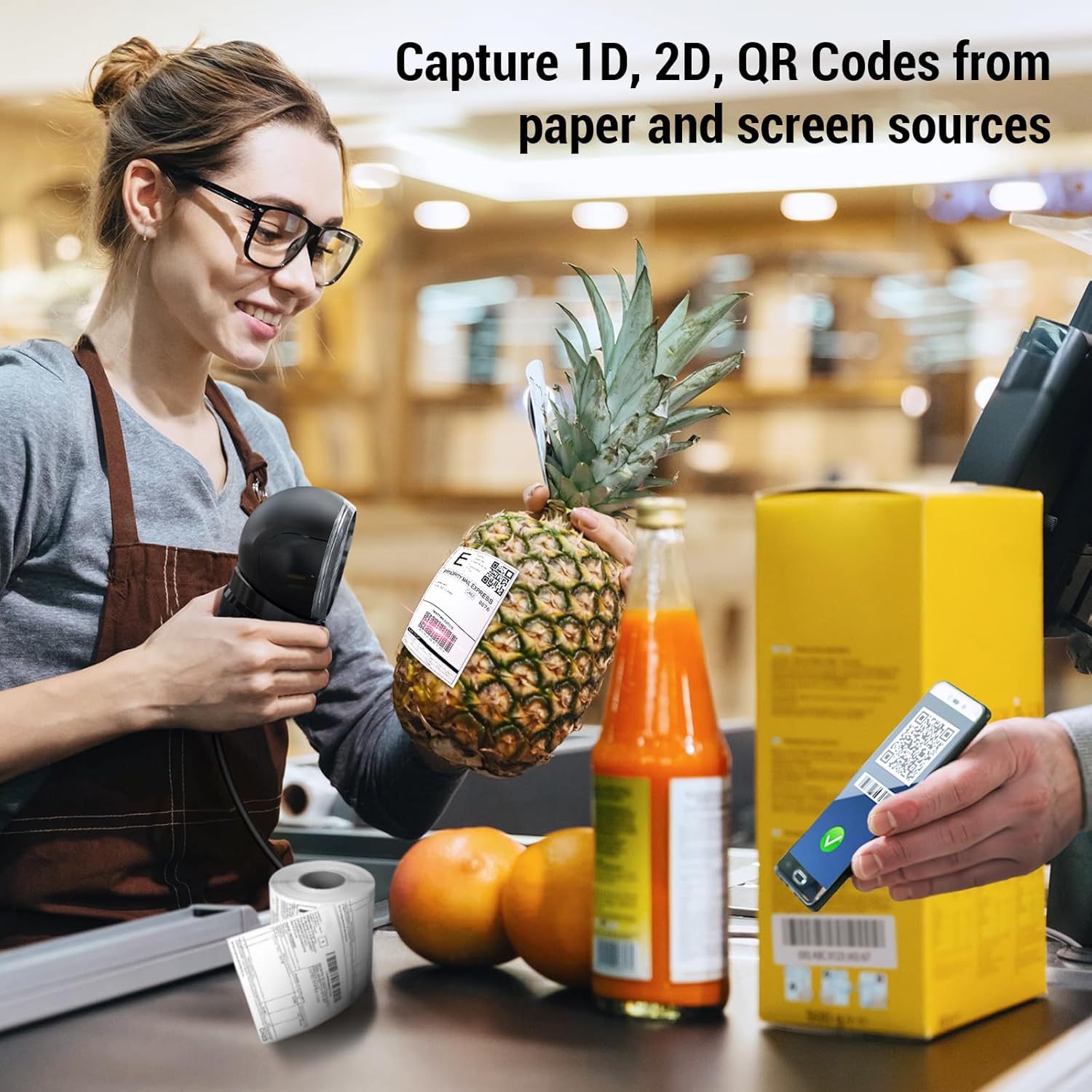 Thumbnail 3 de Tera 9000 Desktop Omnidirectional Barcode Scanner