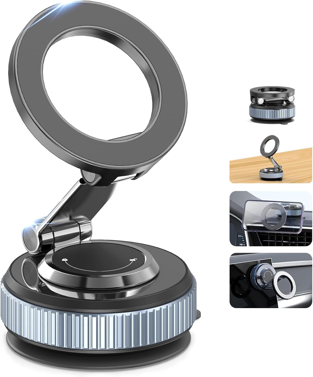 Detalle de Gahenwo Vacuum Magnetic Car Phone Holder 360°
