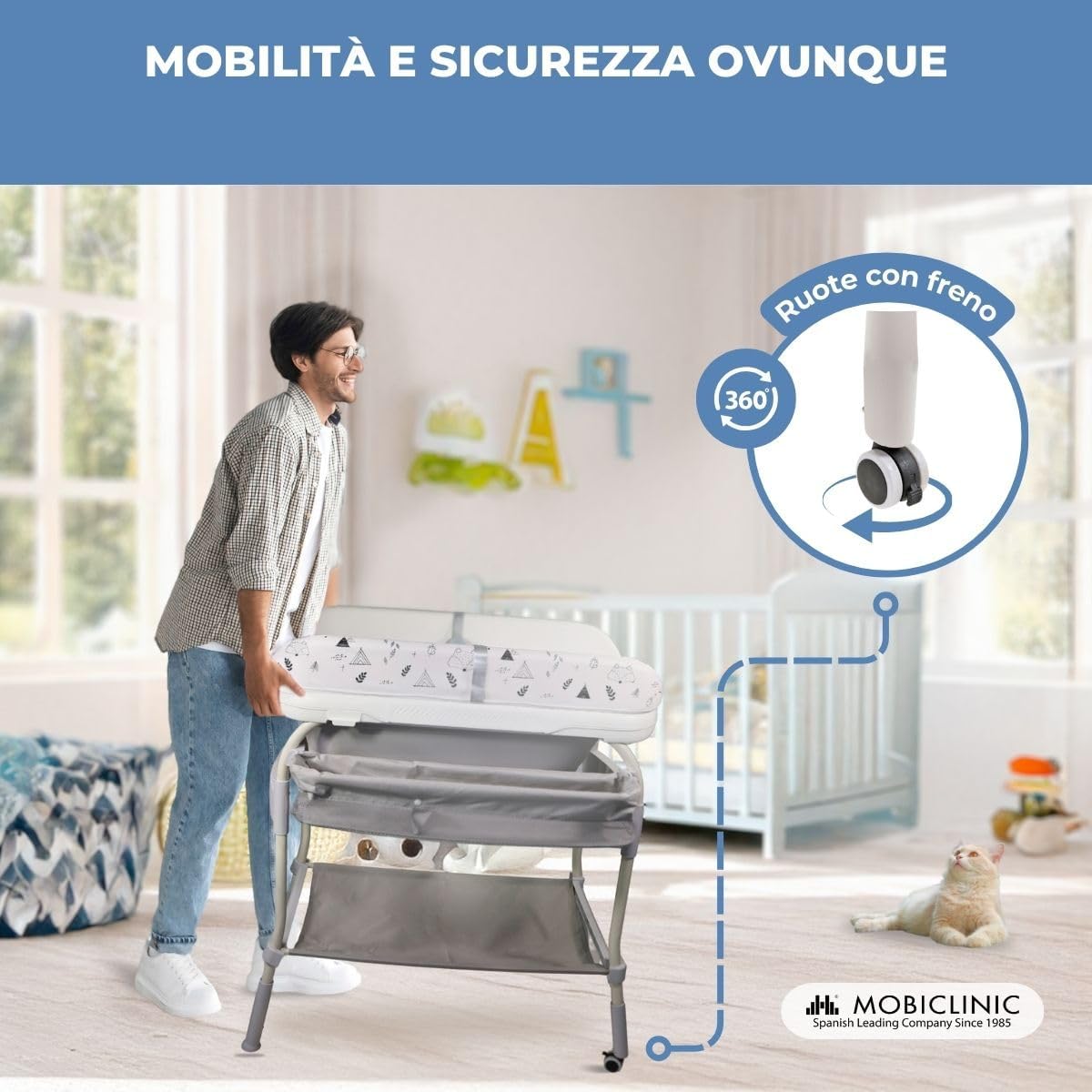 Thumbnail 6 de Mobiclinic® kids Trendy fasciatoio 2 in 1 50 kg
