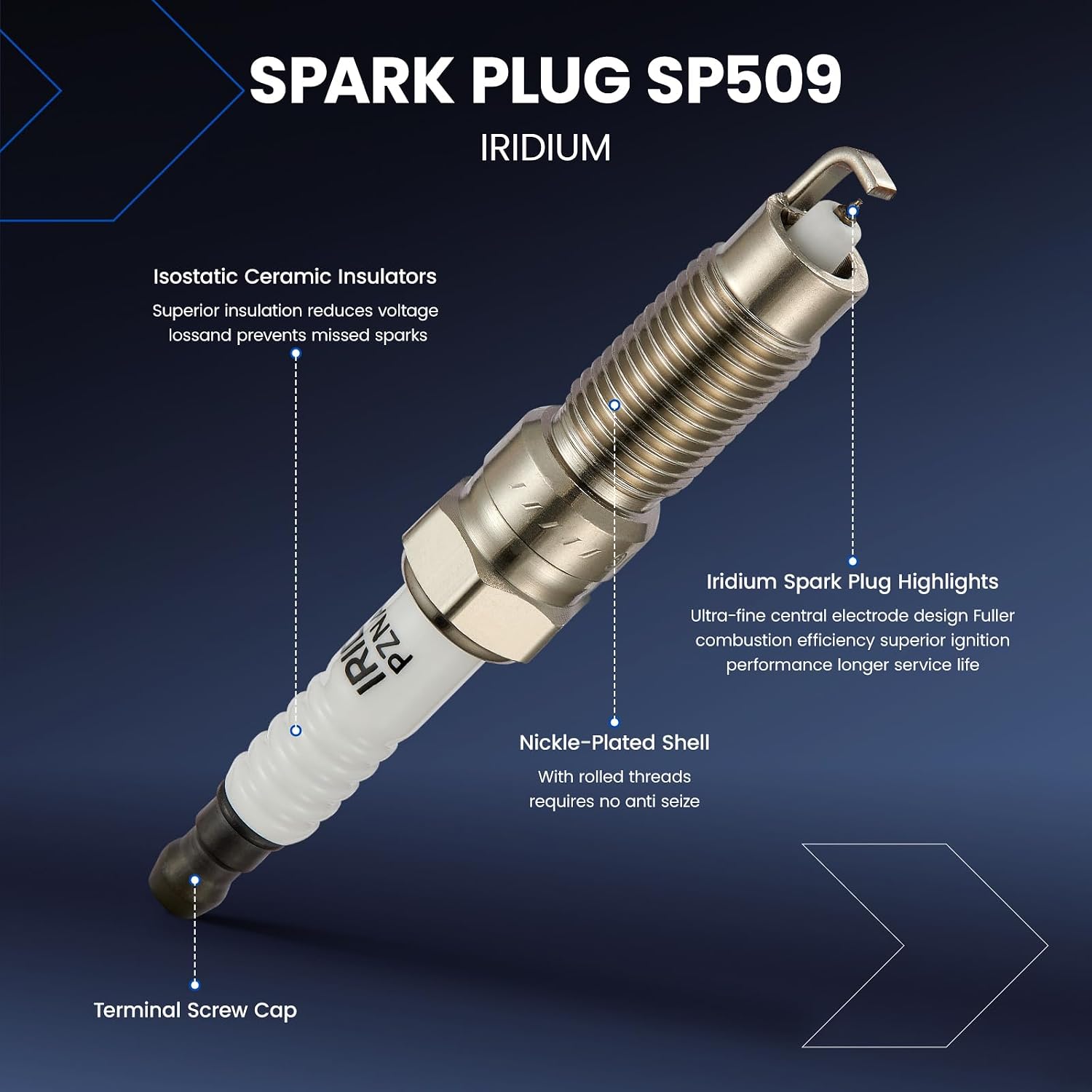 Thumbnail 4 de SYKRSS 8 Ignition Coil Pack + 8 Spark Plugs (DG521/SP509) for Ford/Mercury/ Lincoln V8 — Replace All 8 to Fix Misfires