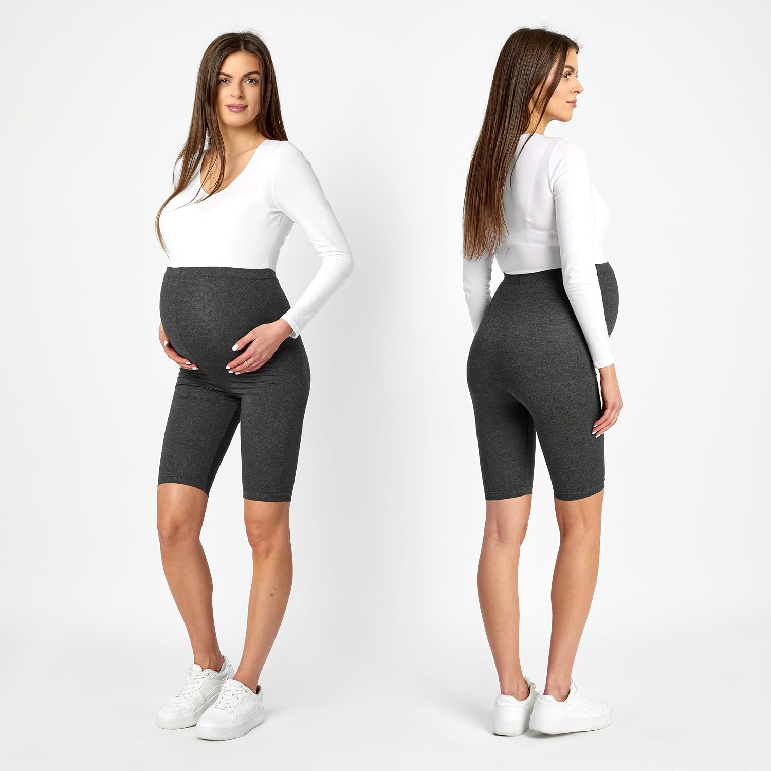 Thumbnail 1 de Be Mammy Leggings Premaman Corti 04 nero