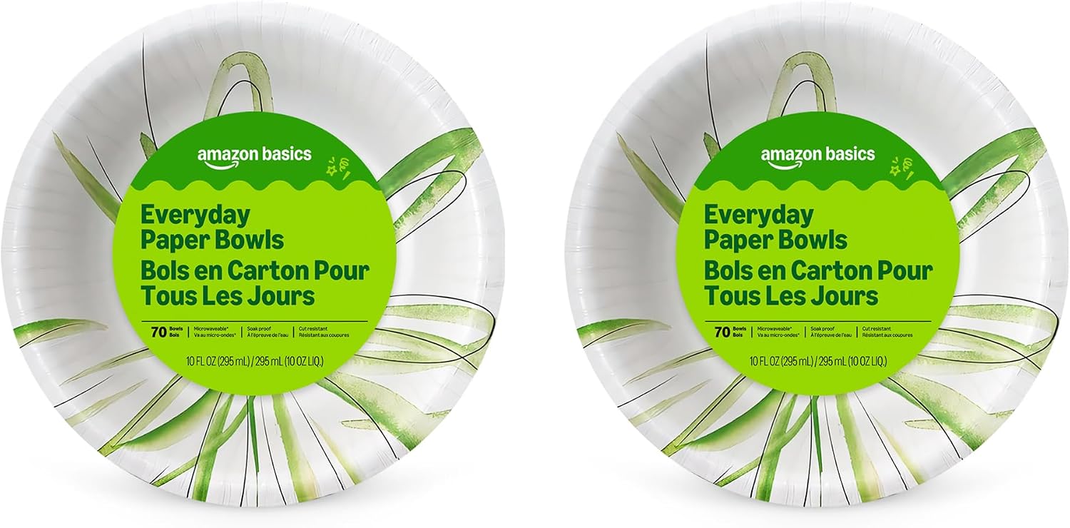 Thumbnail 6 de Amazon Basics Everyday 10 Oz Paper Bowls, 70 Count, White